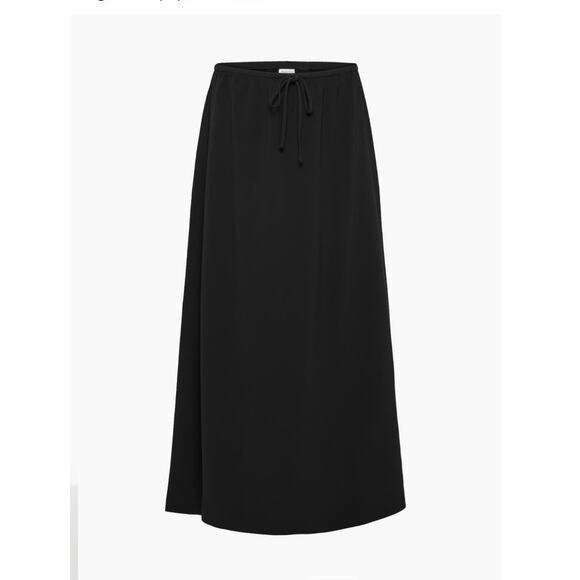 Aritzia Dresses & Skirts - Artizia Babaton High Rise Crepe Pull On Maxi Consensus Skirt Black Size Small